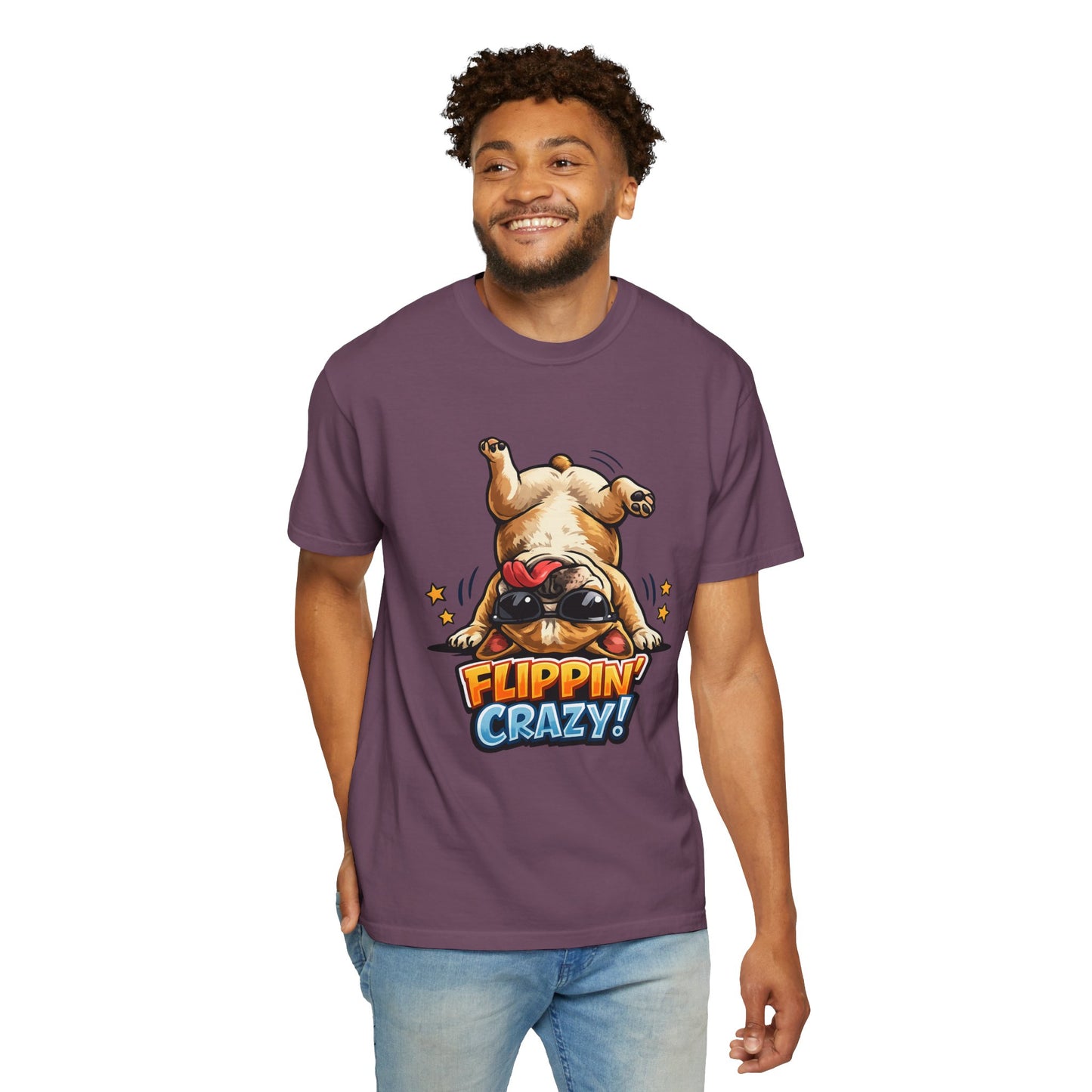 Flippin' Crazy! French Bulldog T‑Shirt