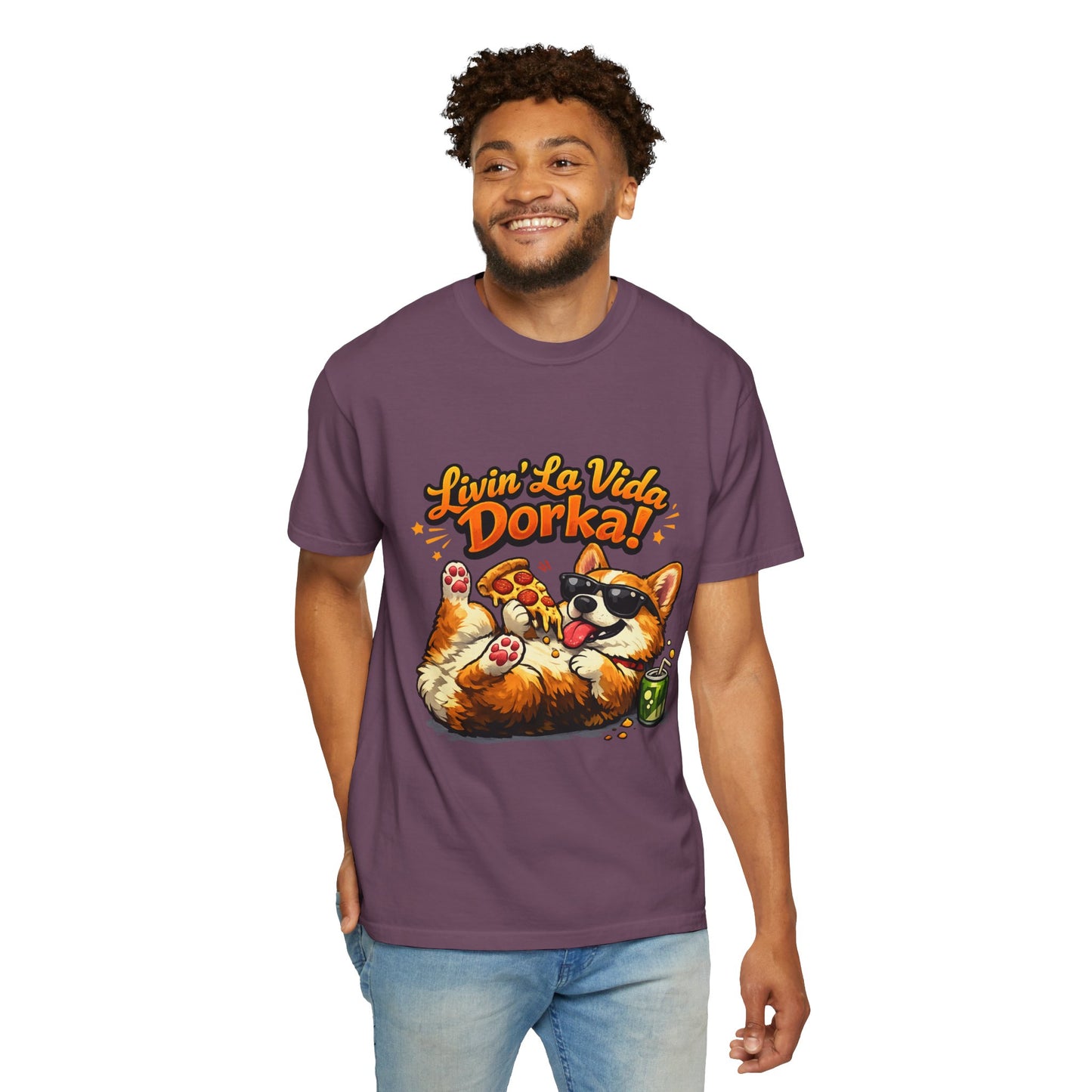 Livin' La Vida Dorka! Corgi Graphic T-Shirt