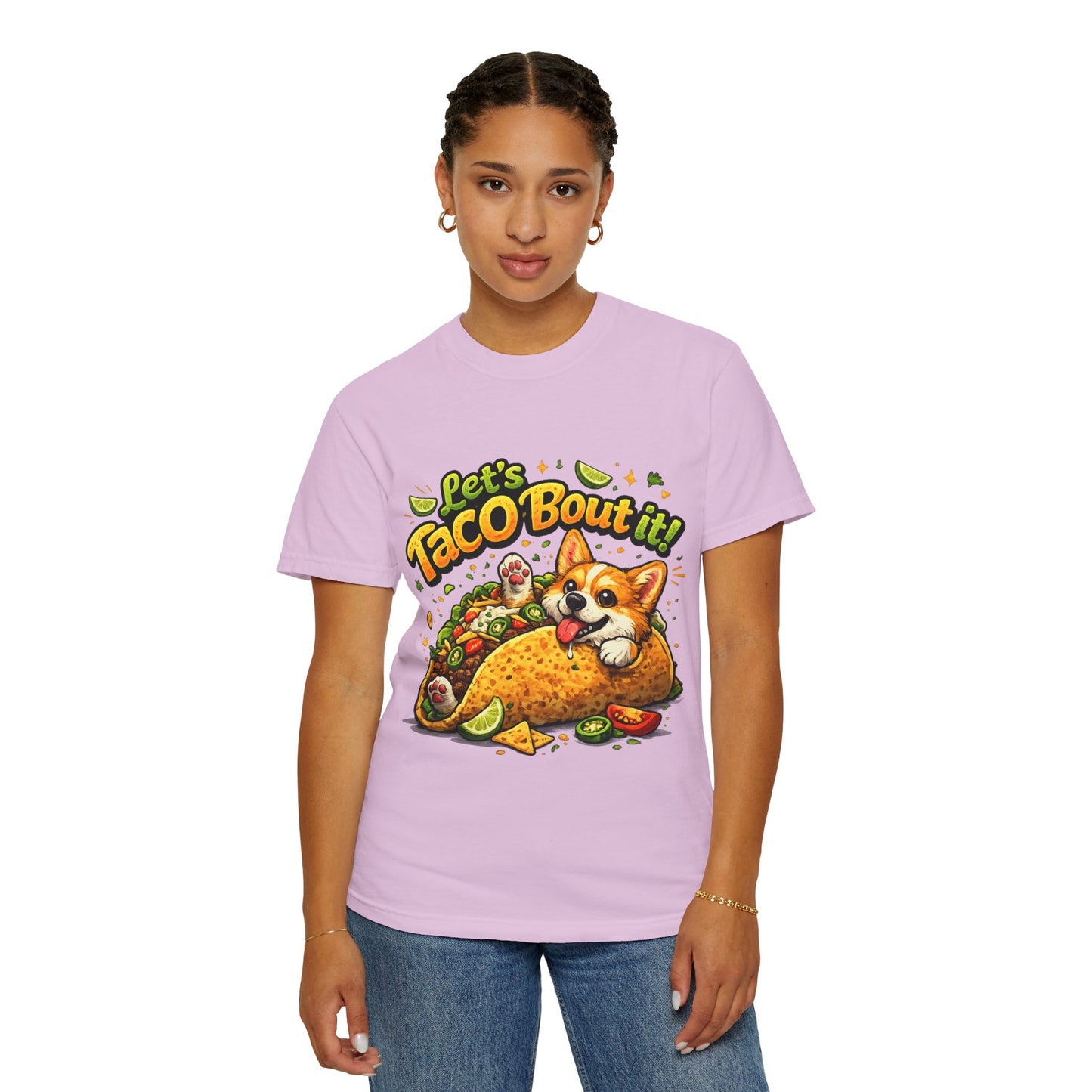Let's Taco 'Bout It Corgi Taco T-Shirt