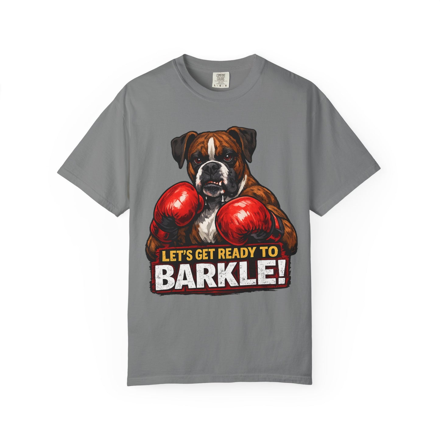 Boxer Dog Boxing T‑Shirt — "Let’s Get Ready to Barkle!" Funny Dog Lover Tee