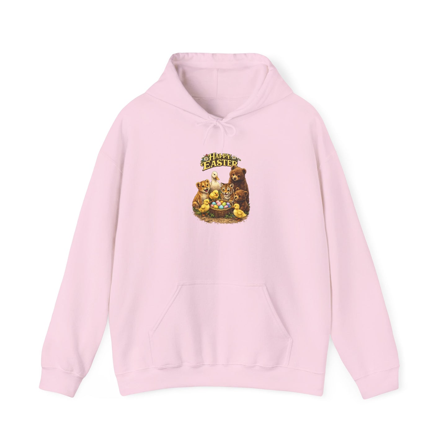 Happy Easter Lions, Tigers, Bears Unisex Heavy Blend™ Hooded Sweatshirt
