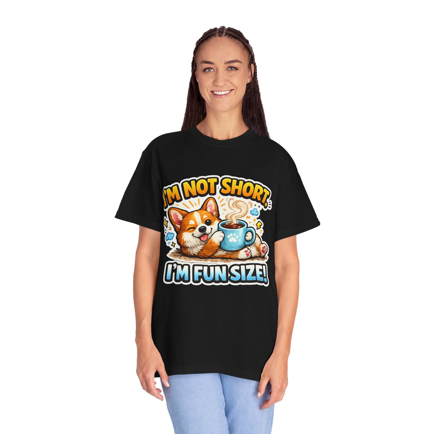 Corgi "I'm Not Short, I'm Fun Size" T-Shirt
