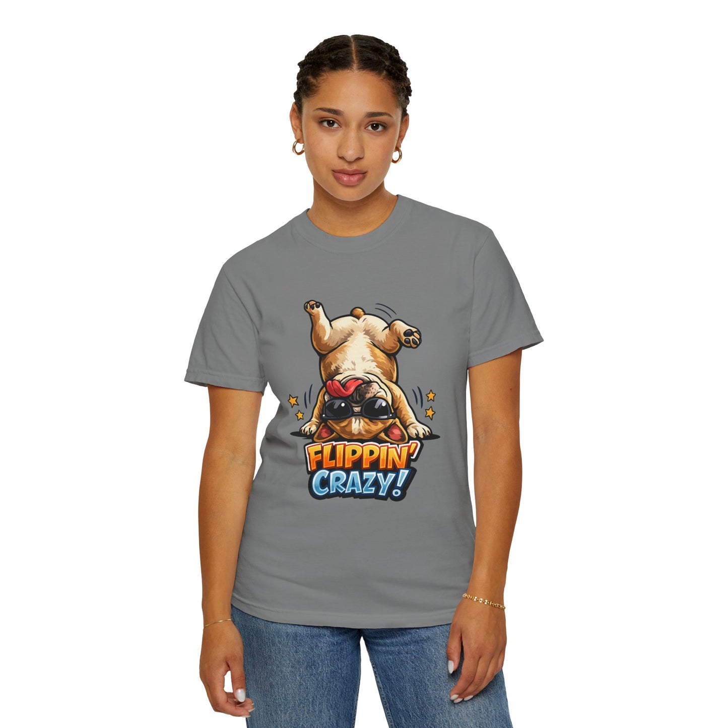 Flippin' Crazy! French Bulldog T‑Shirt