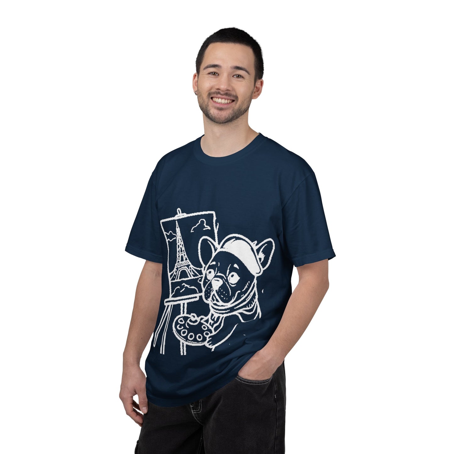 Frenchie painting-graphic tee