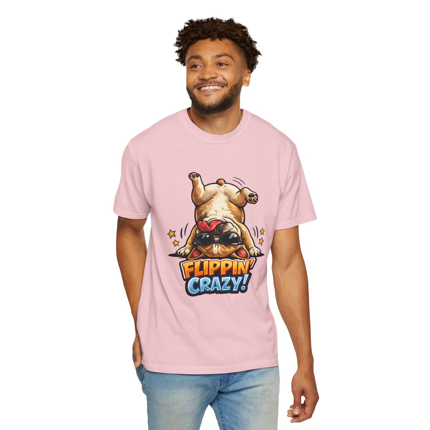 Flippin' Crazy! French Bulldog T‑Shirt
