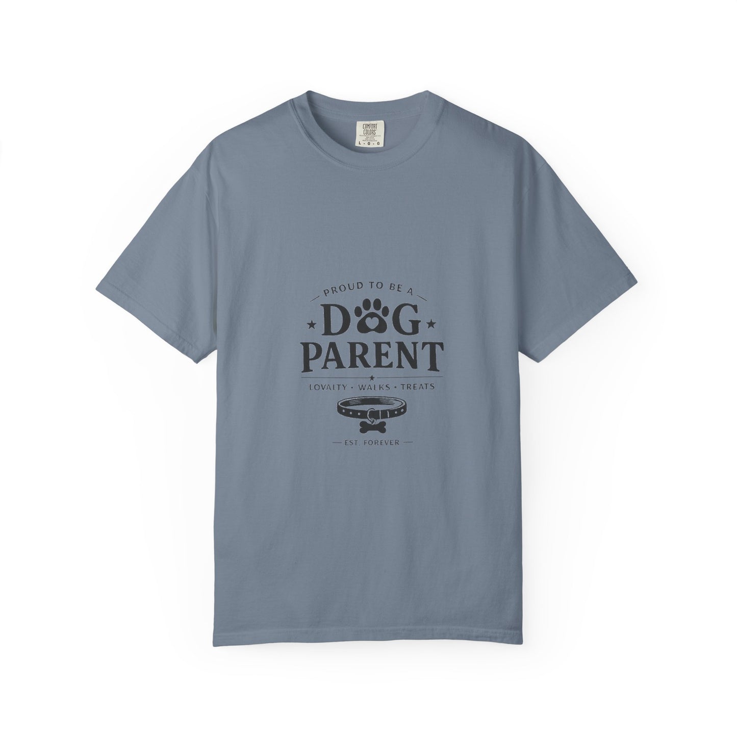 Dog Parent T-Shirt — Proud to Be a Dog Parent Graphic Tee in black lettering