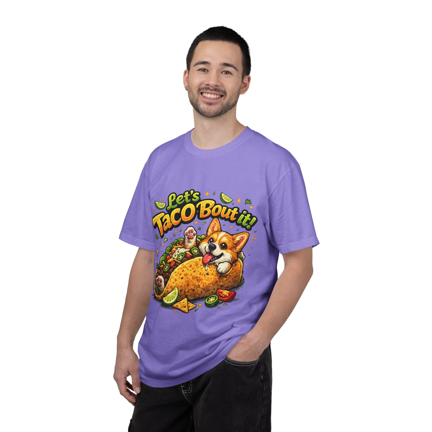 Let's Taco 'Bout It Corgi Taco T-Shirt