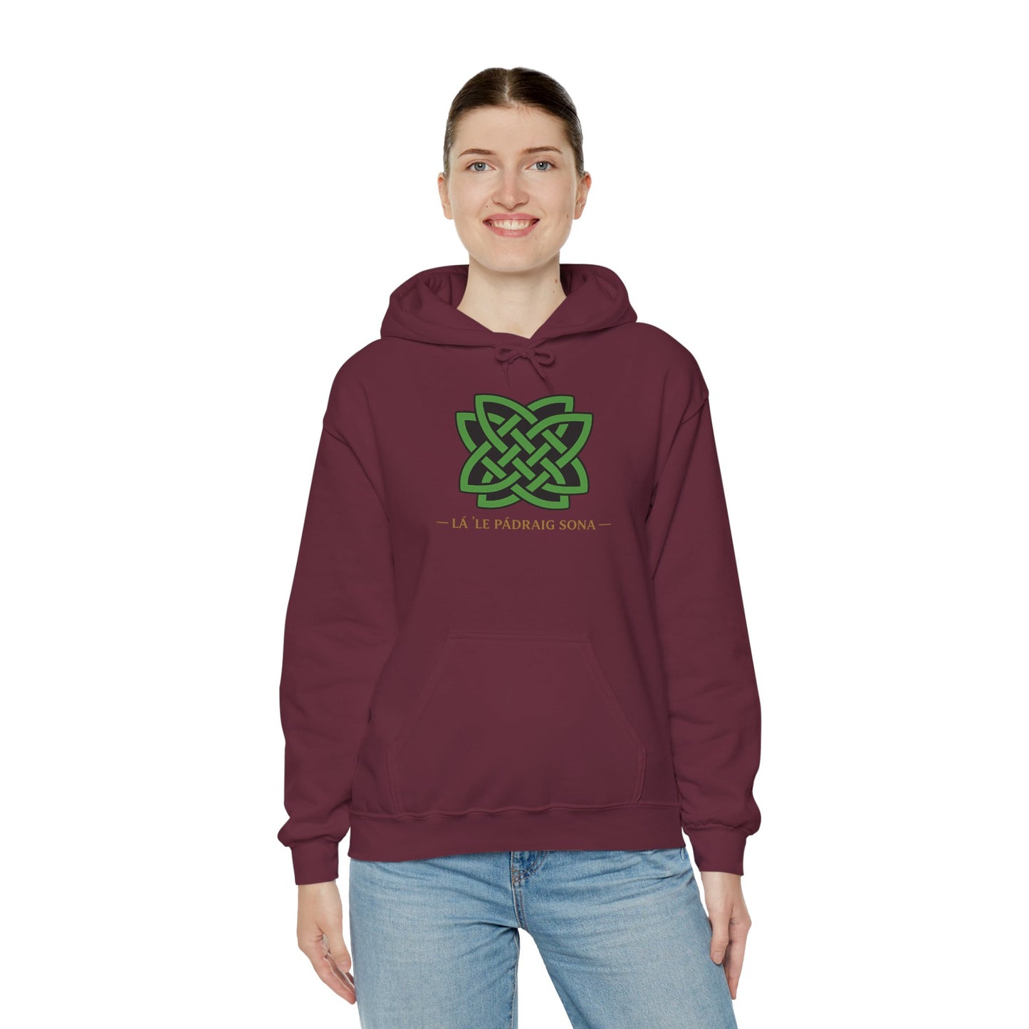 St. Patrick's Celtic Knot Hoodie – Lá Fhéile Pádraig Sona Irish Pride Sweatshirt