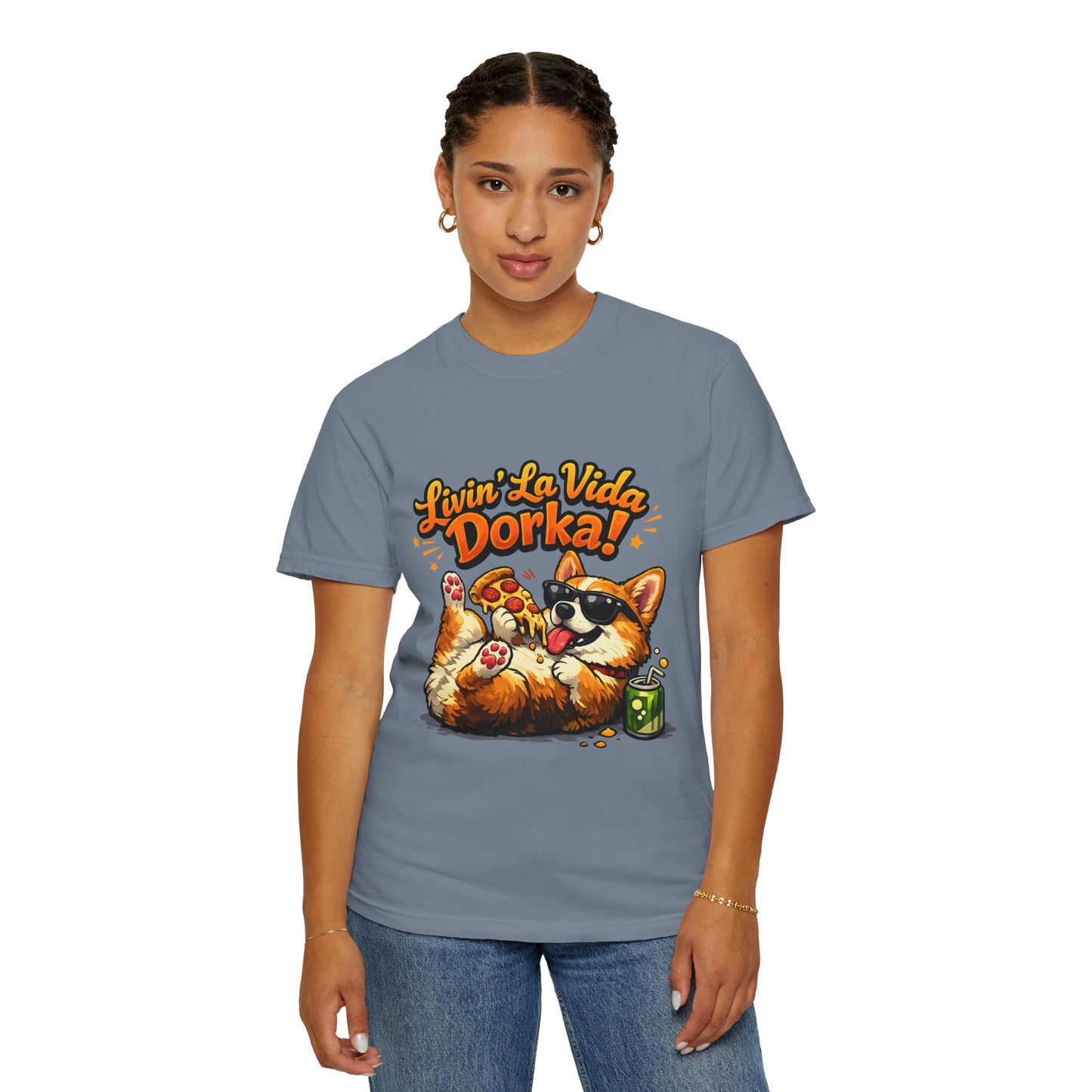 Livin' La Vida Dorka! Corgi Graphic T-Shirt