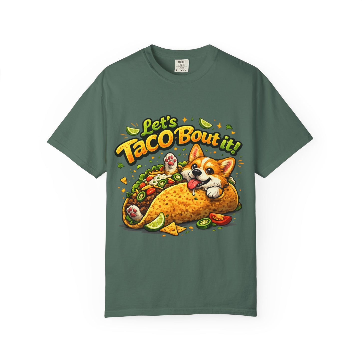 Let's Taco 'Bout It Corgi Taco T-Shirt