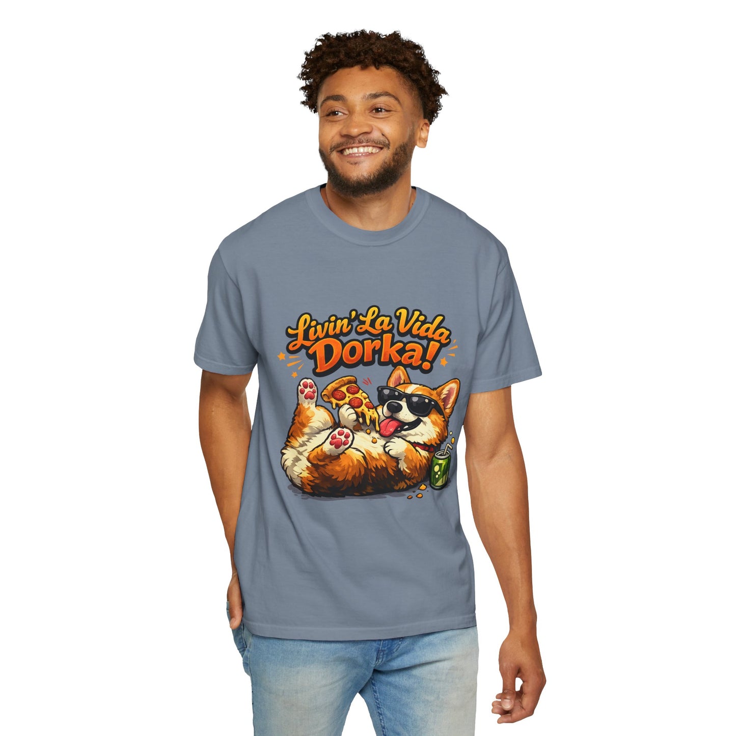Livin' La Vida Dorka! Corgi Graphic T-Shirt