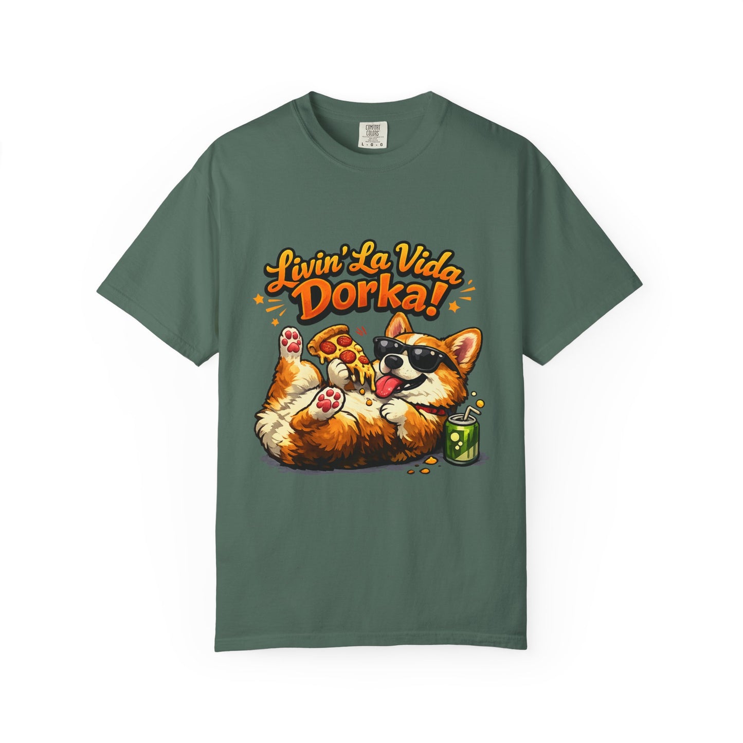 Livin' La Vida Dorka! Corgi Graphic T-Shirt