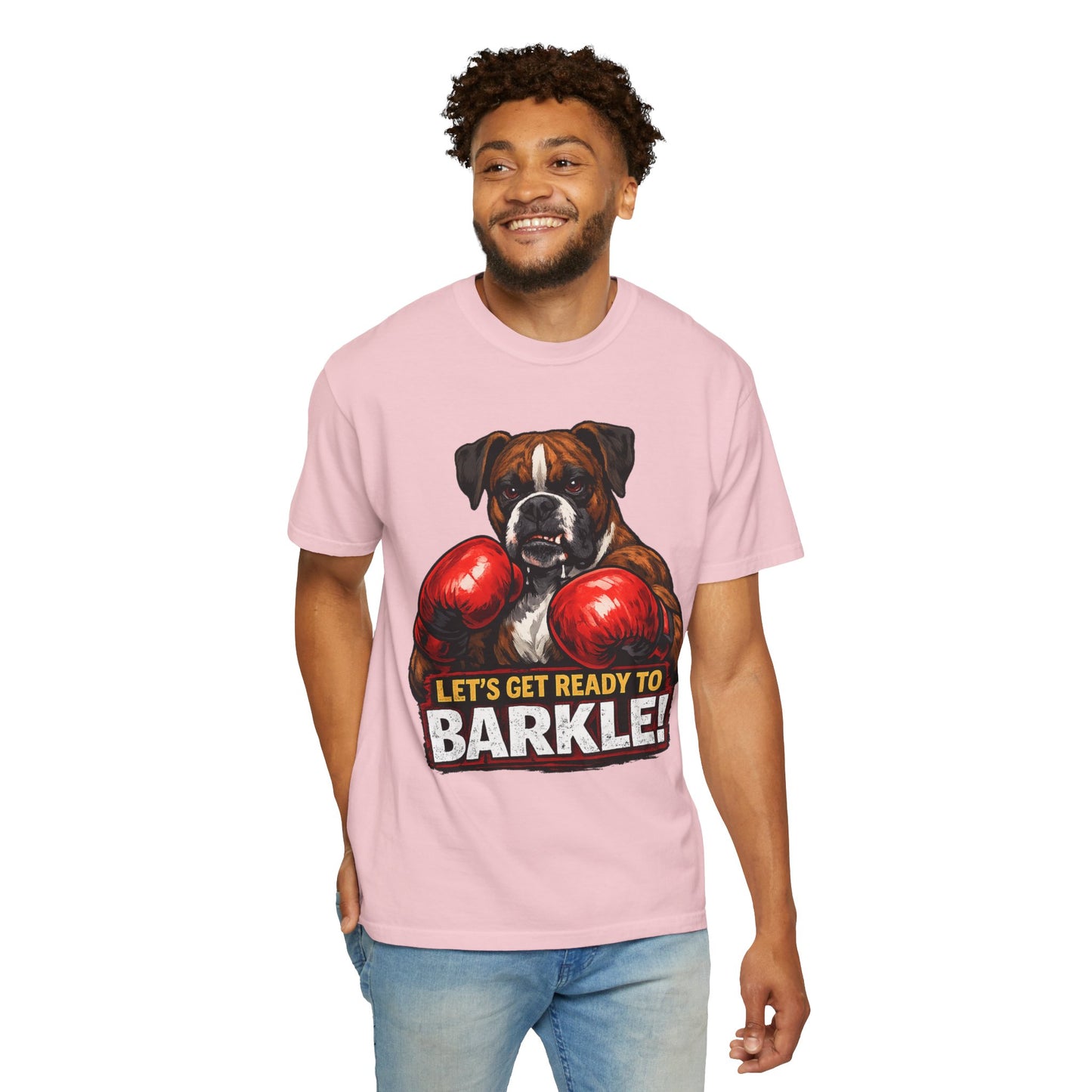Boxer Dog Boxing T‑Shirt — "Let’s Get Ready to Barkle!" Funny Dog Lover Tee