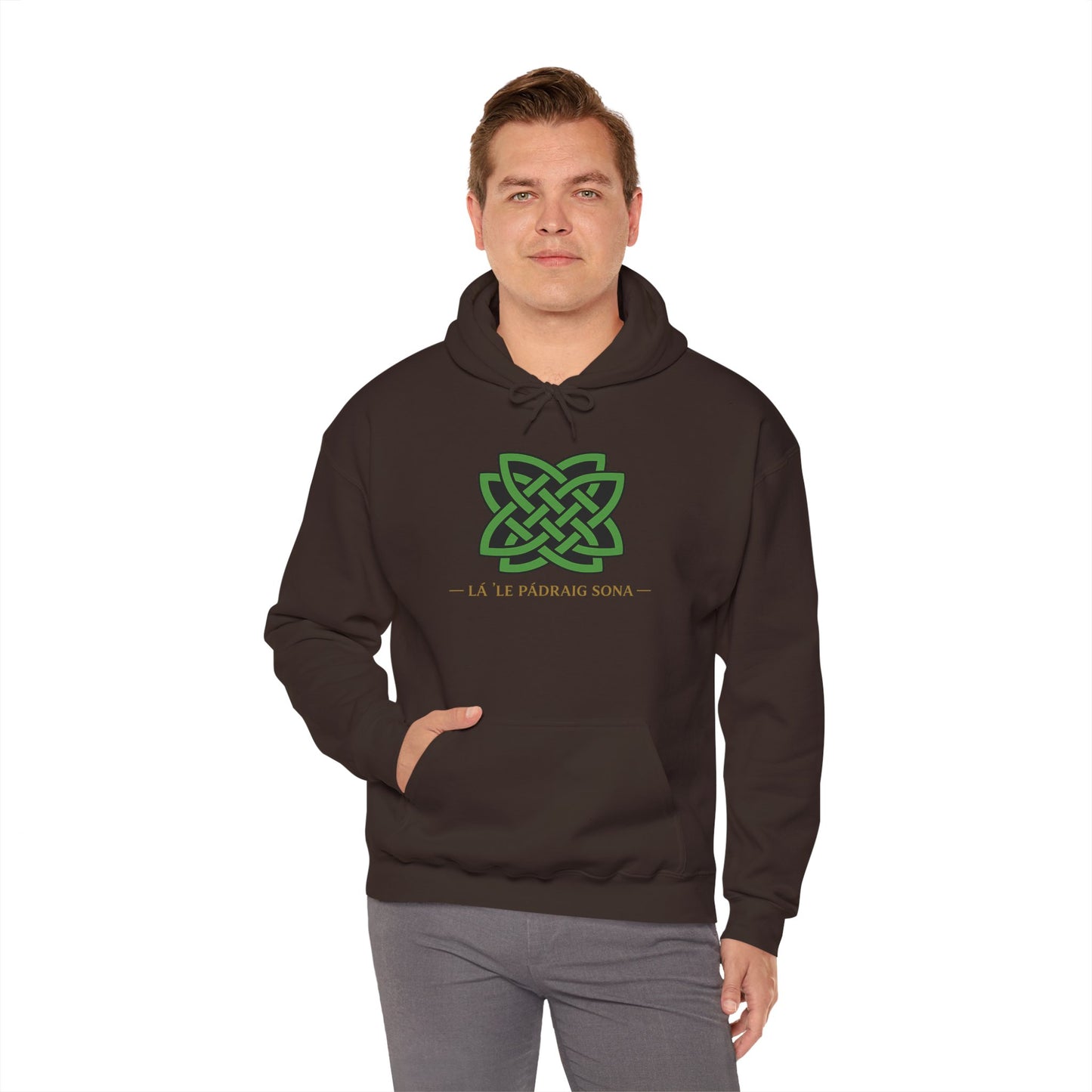 St. Patrick's Celtic Knot Hoodie – Lá Fhéile Pádraig Sona Irish Pride Sweatshirt