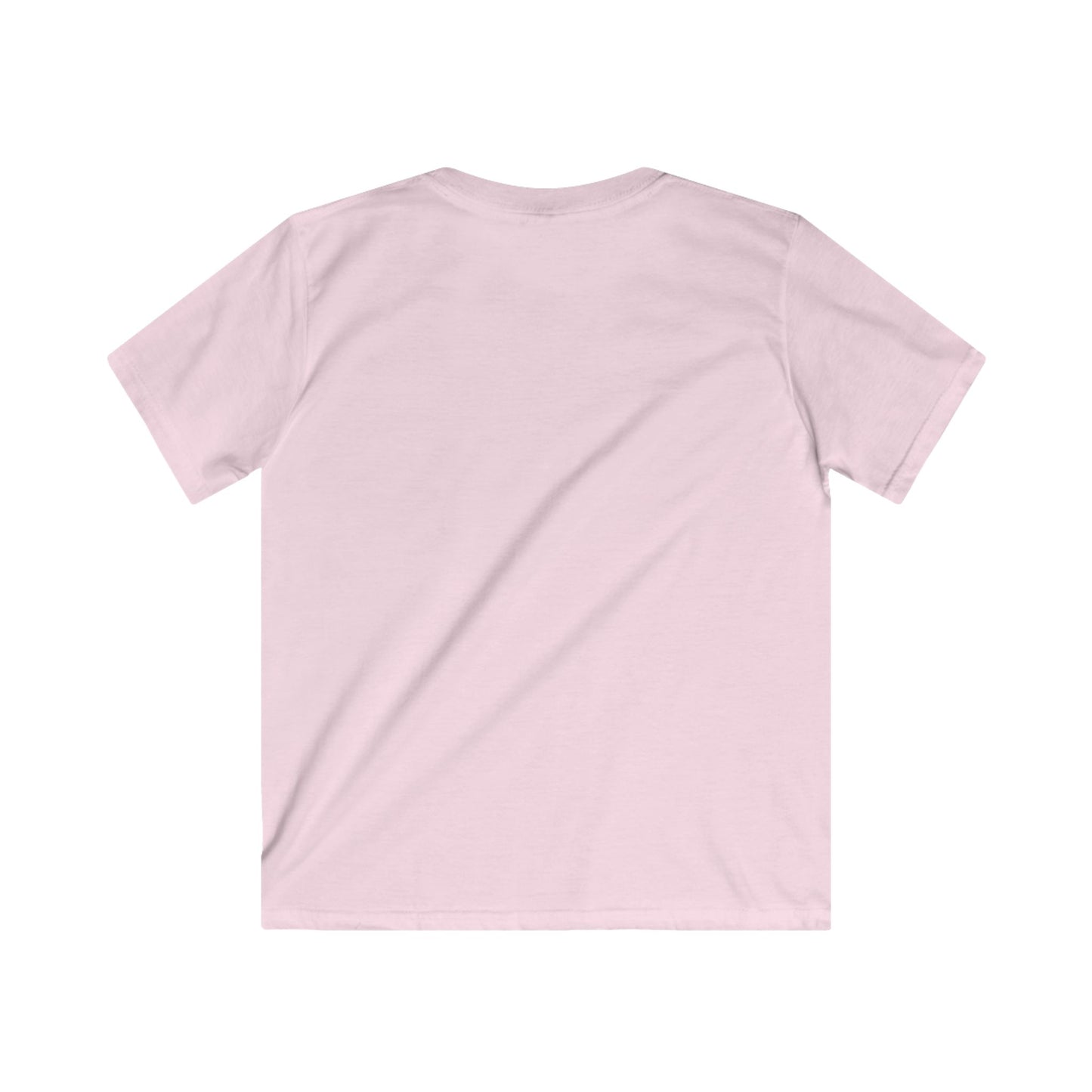 Cute Cat Drinking Boba-Kids Softstyle Tee