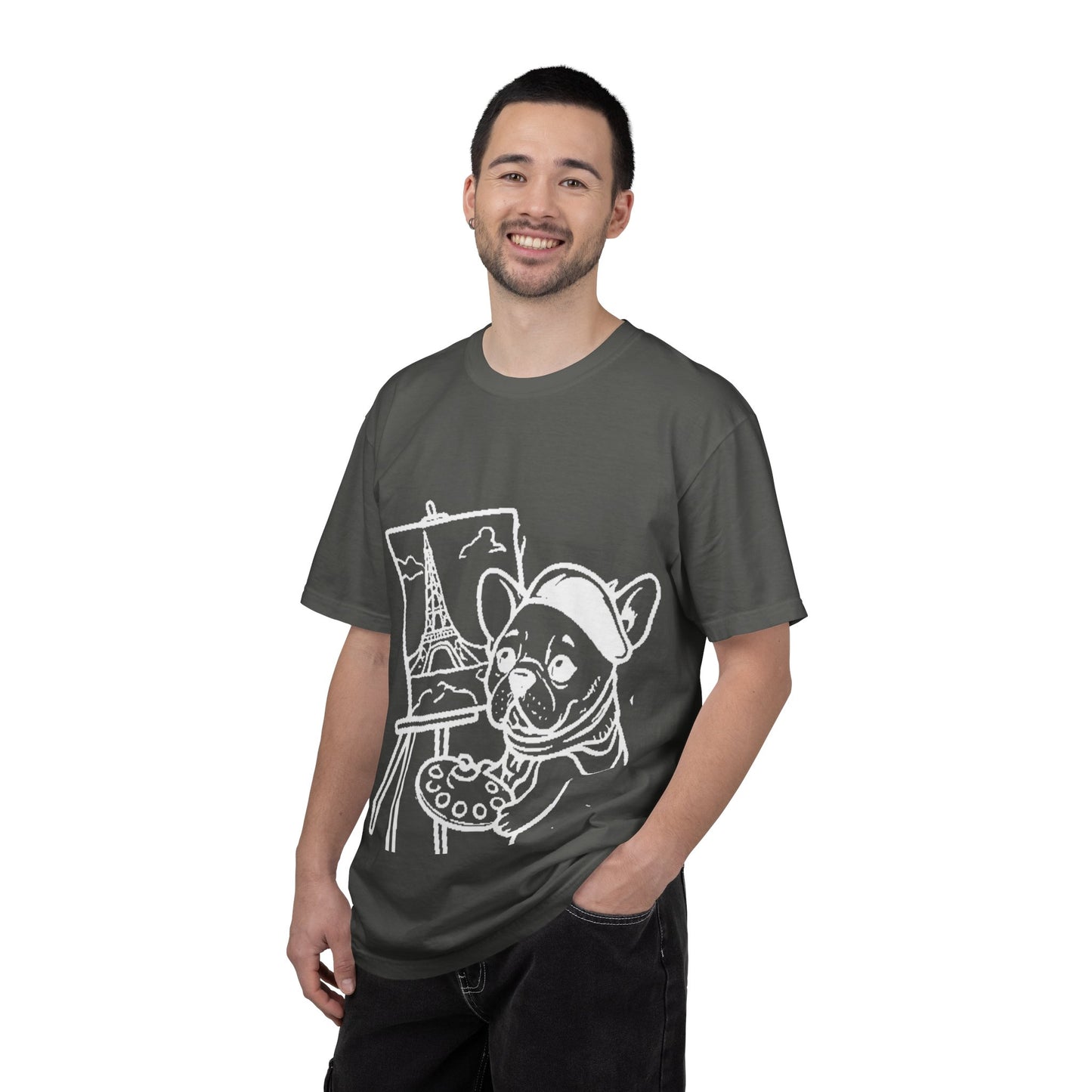 Frenchie painting-graphic tee