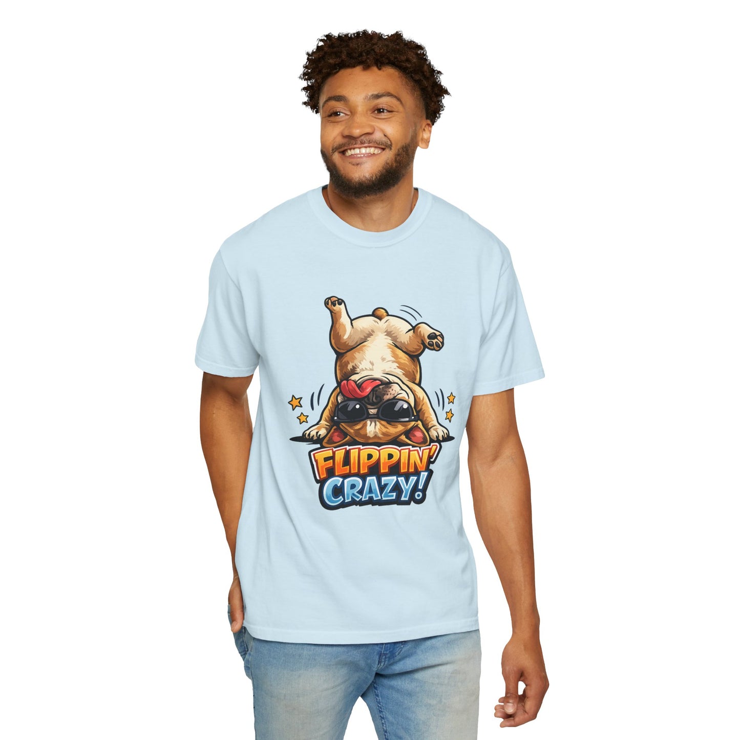 Flippin' Crazy! French Bulldog T‑Shirt