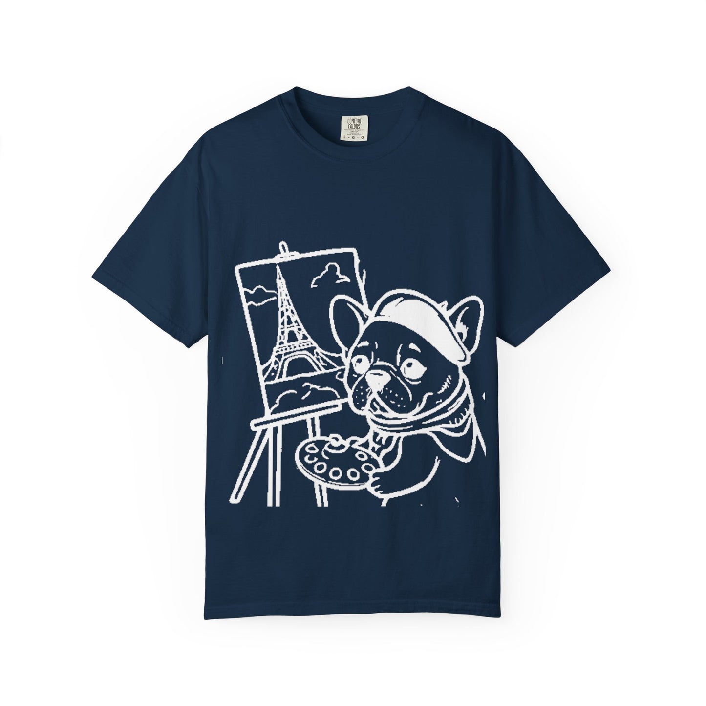 Frenchie painting-graphic tee