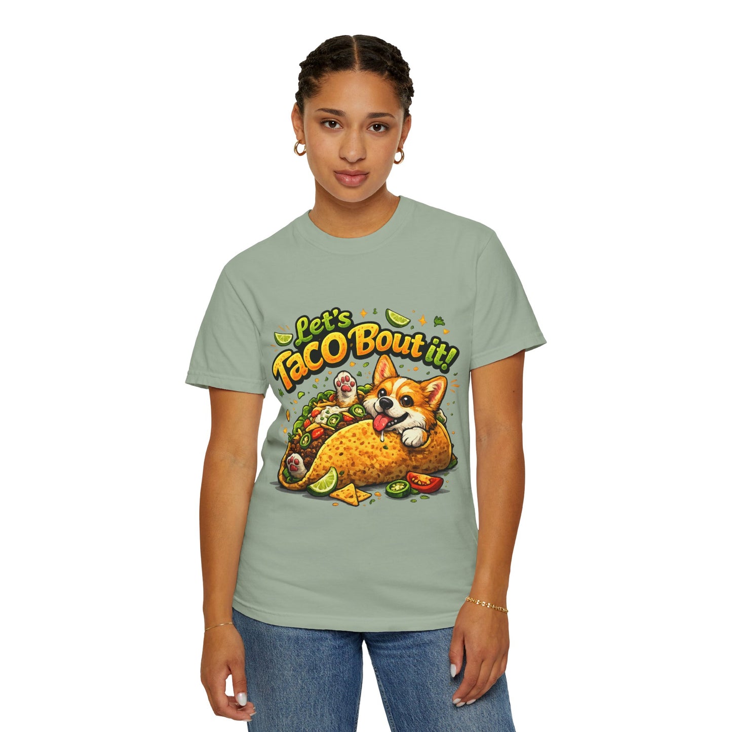 Let's Taco 'Bout It Corgi Taco T-Shirt