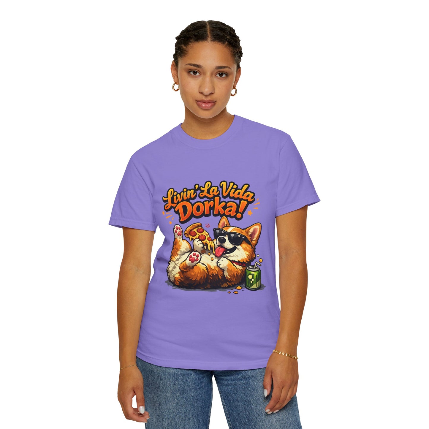 Livin' La Vida Dorka! Corgi Graphic T-Shirt