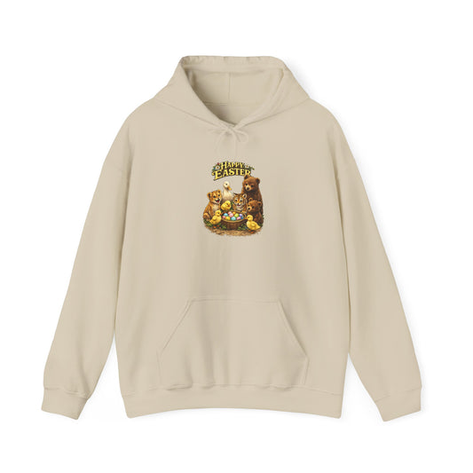 Happy Easter Lions, Tigers, Bears Unisex Heavy Blend™ Hooded Sweatshirt