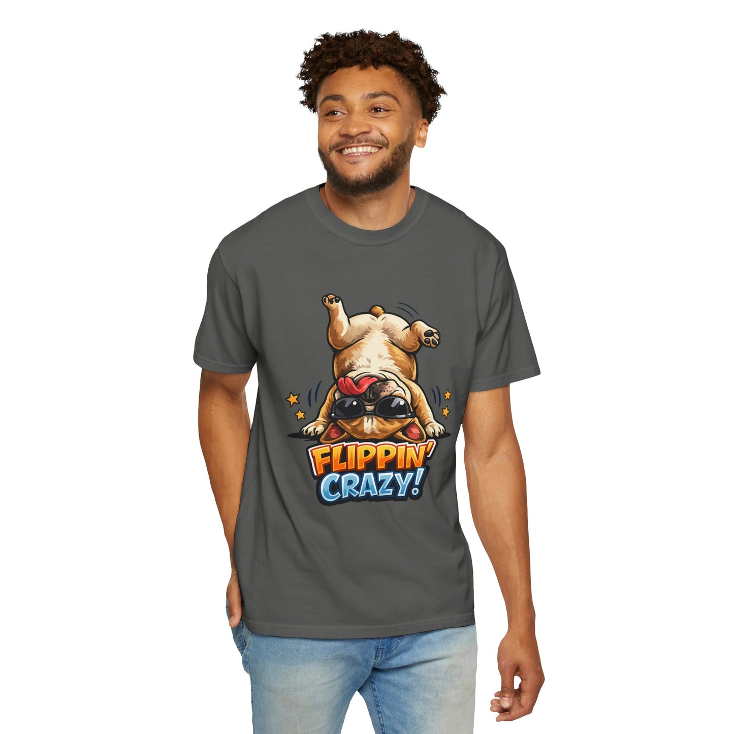 Flippin' Crazy! French Bulldog T‑Shirt
