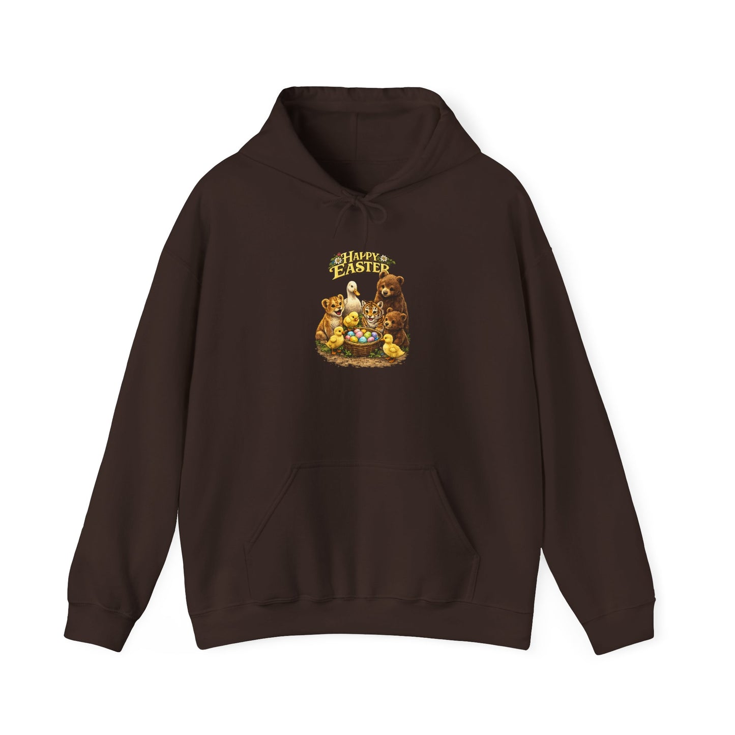 Happy Easter Lions, Tigers, Bears Unisex Heavy Blend™ Hooded Sweatshirt