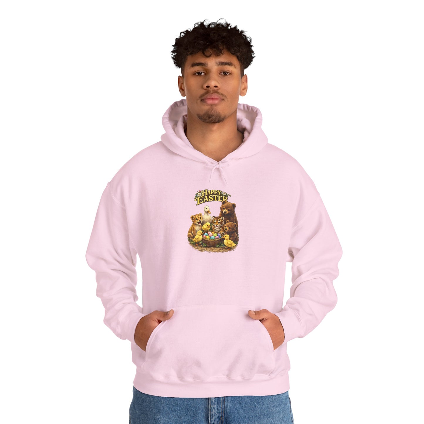 Happy Easter Lions, Tigers, Bears Unisex Heavy Blend™ Hooded Sweatshirt