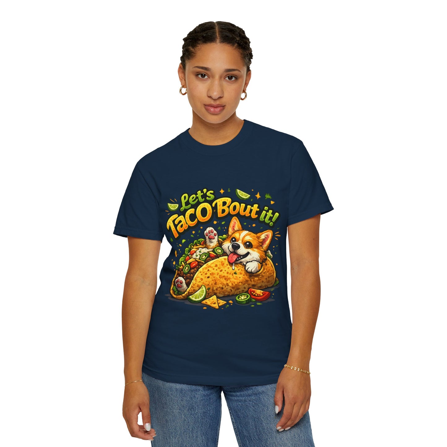 Let's Taco 'Bout It Corgi Taco T-Shirt