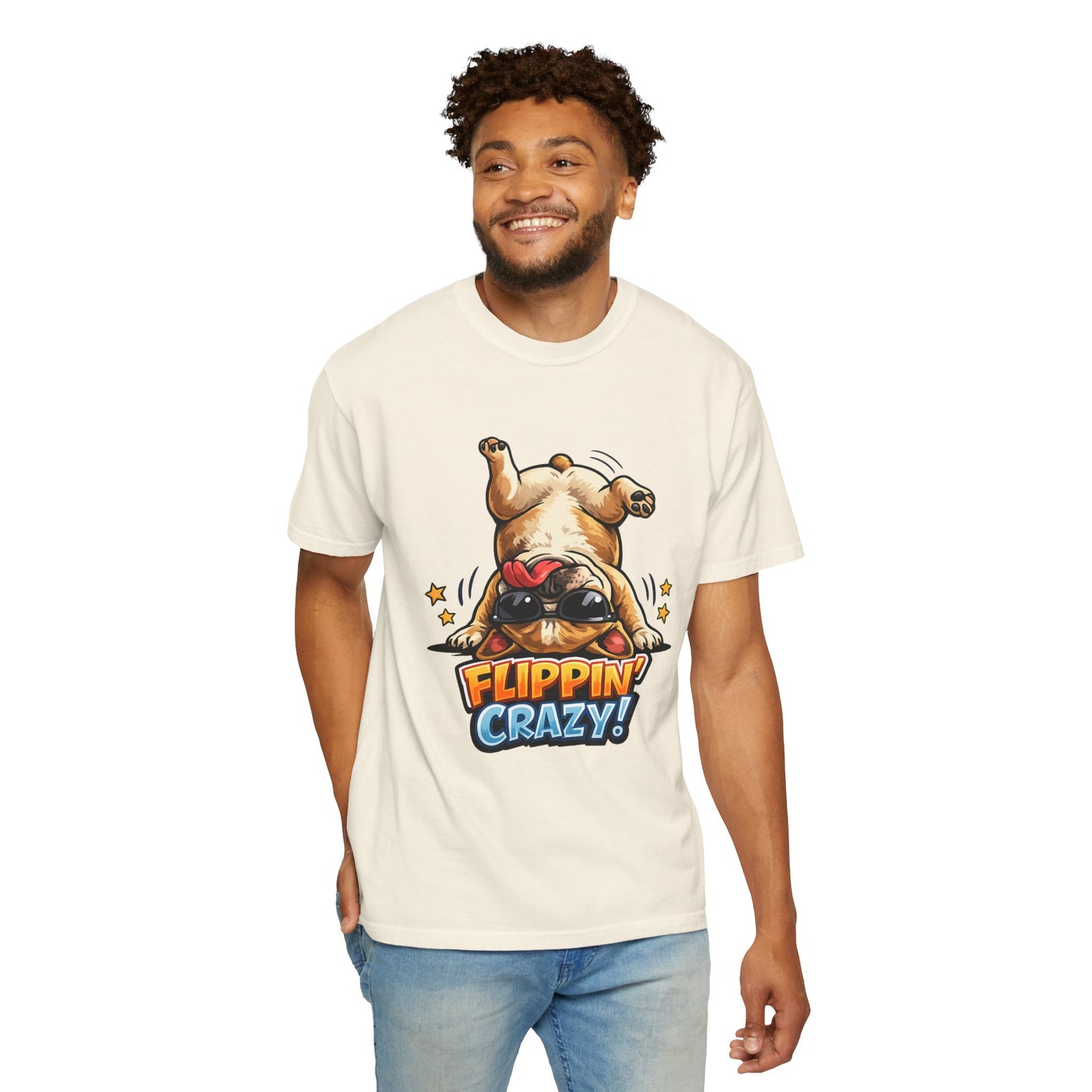 Flippin' Crazy! French Bulldog T‑Shirt
