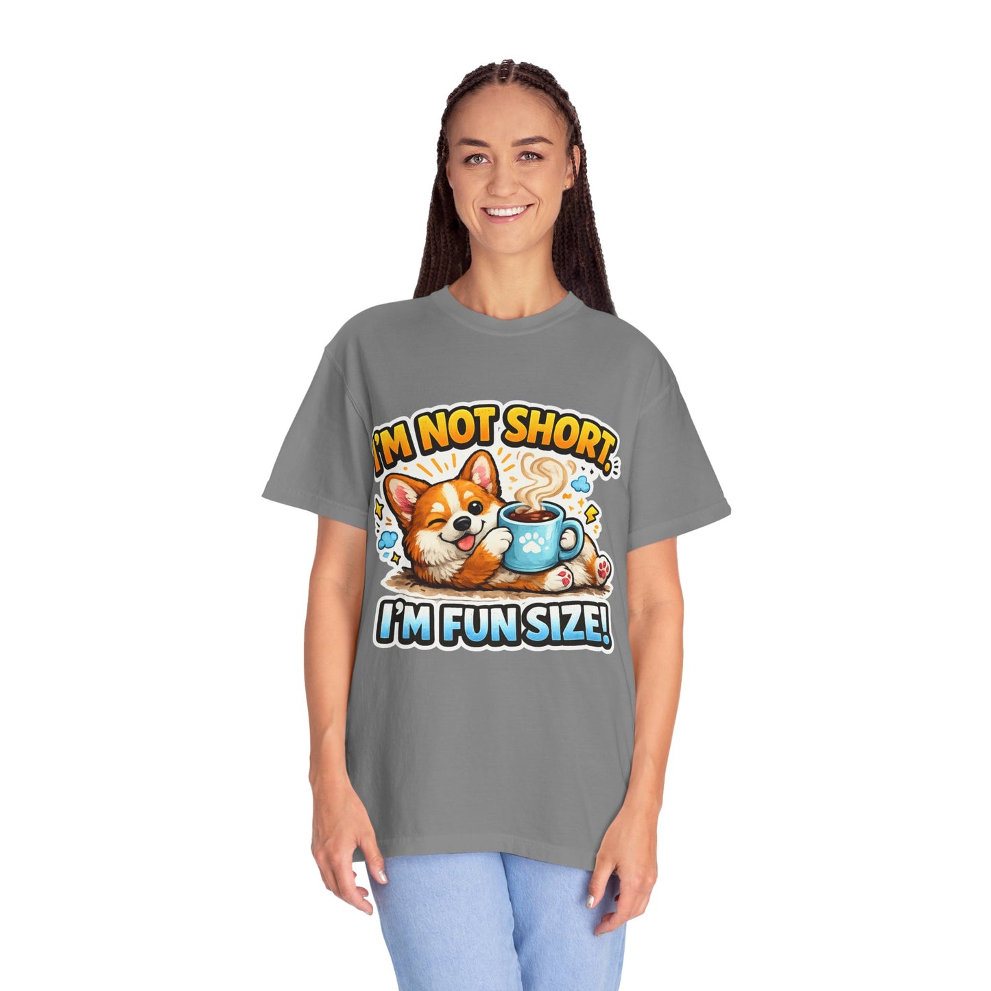 Corgi "I'm Not Short, I'm Fun Size" T-Shirt