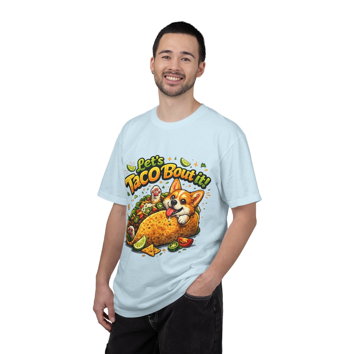 Let's Taco 'Bout It Corgi Taco T-Shirt