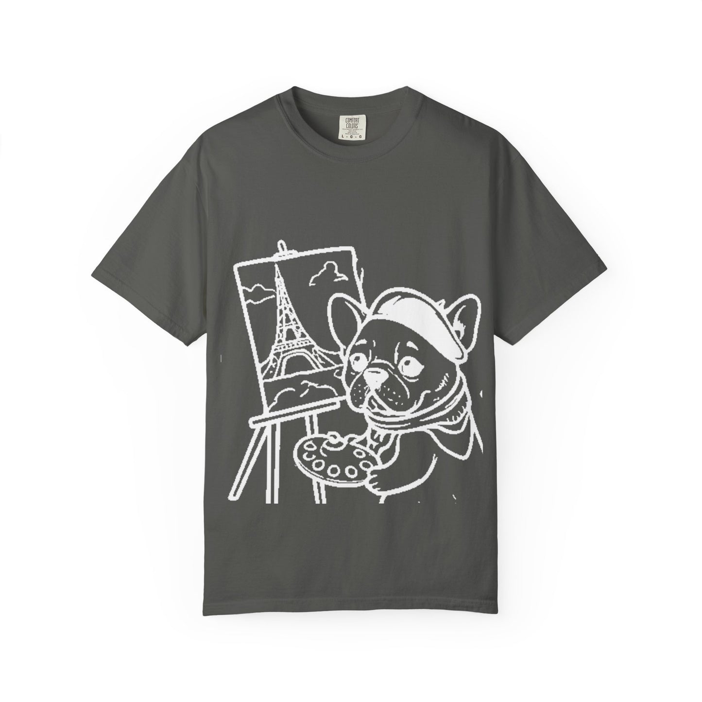 Frenchie painting-graphic tee