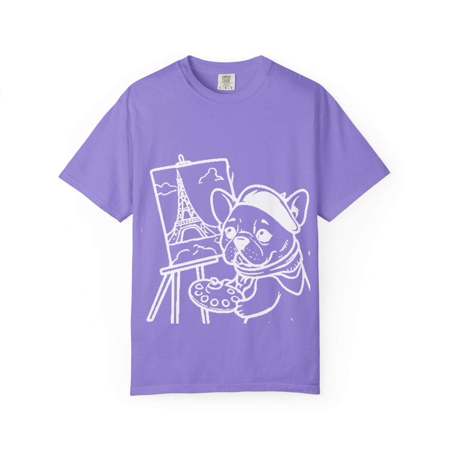 Frenchie painting-graphic tee