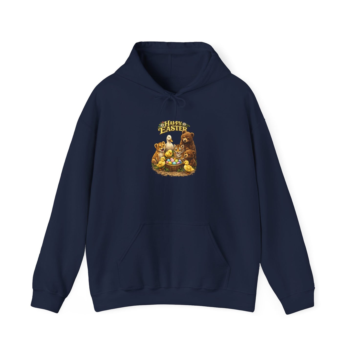 Happy Easter Lions, Tigers, Bears Unisex Heavy Blend™ Hooded Sweatshirt