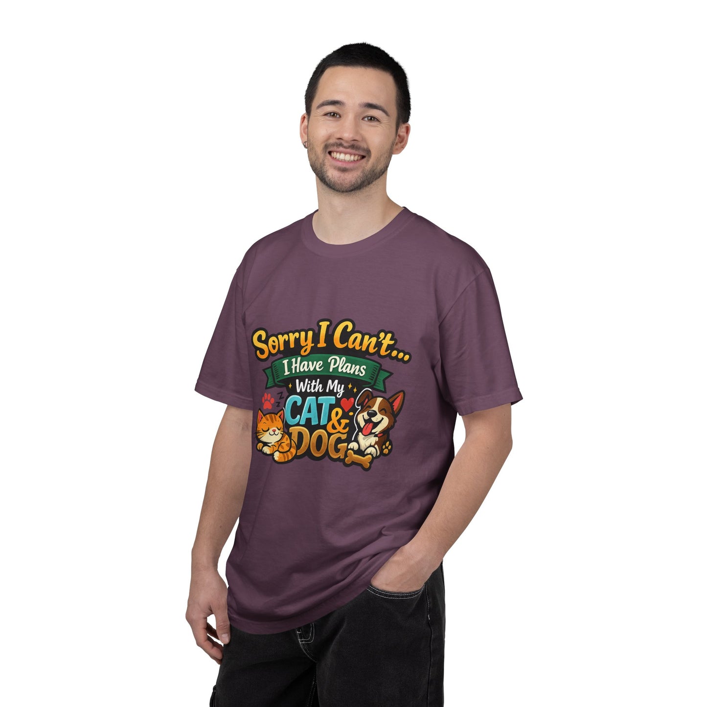 Sorry I Can't — I Have Plans With My Cat & Dog T-Shirt