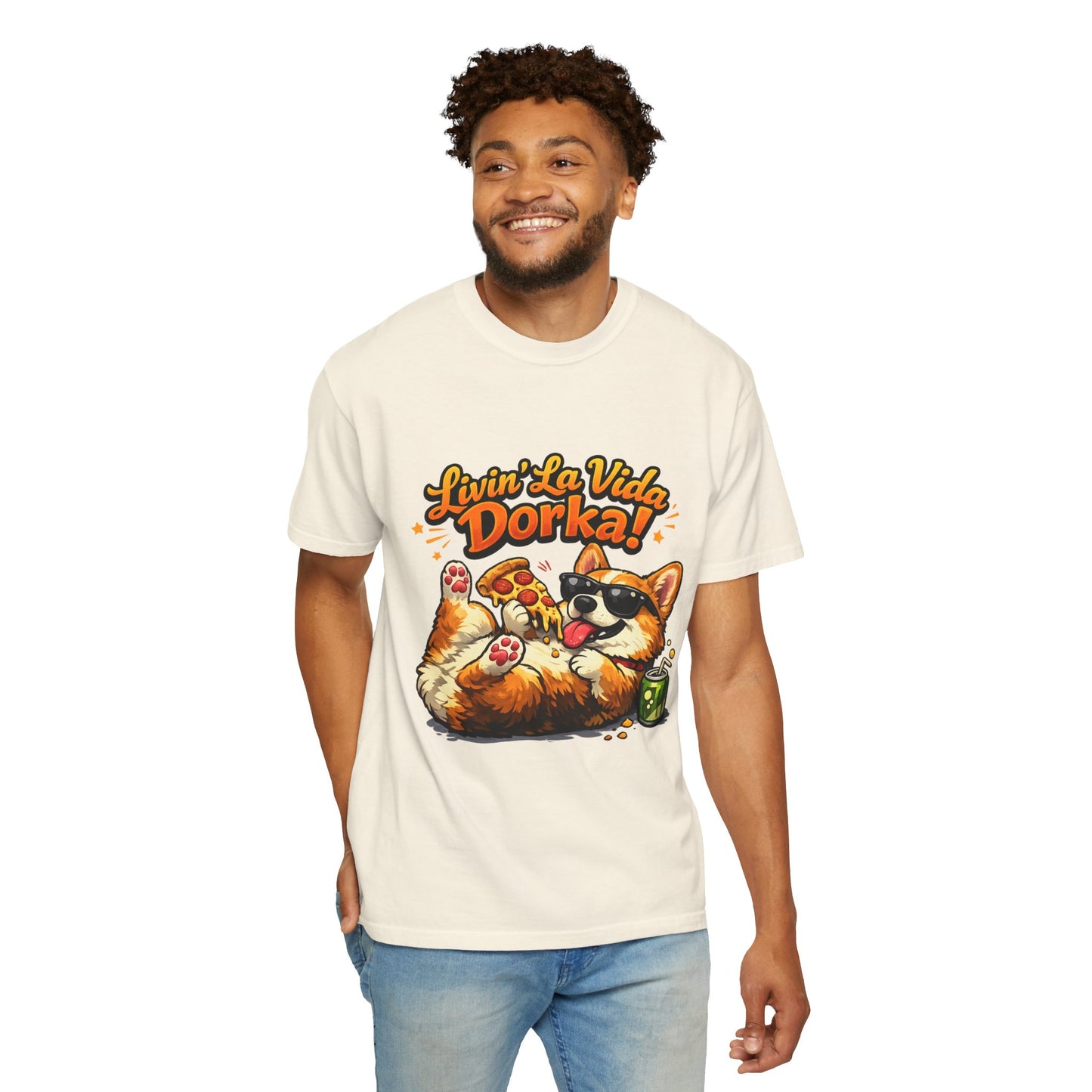 Livin' La Vida Dorka! Corgi Graphic T-Shirt