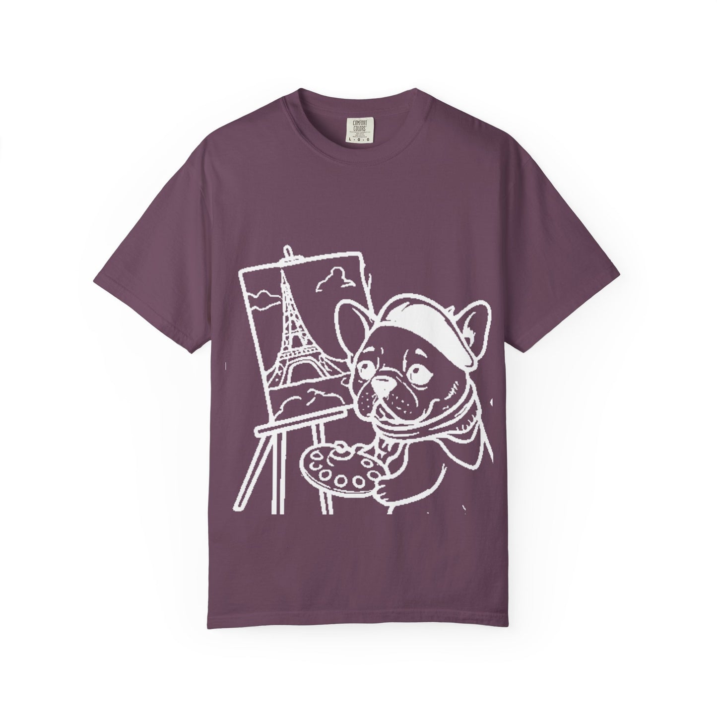 Frenchie painting-graphic tee