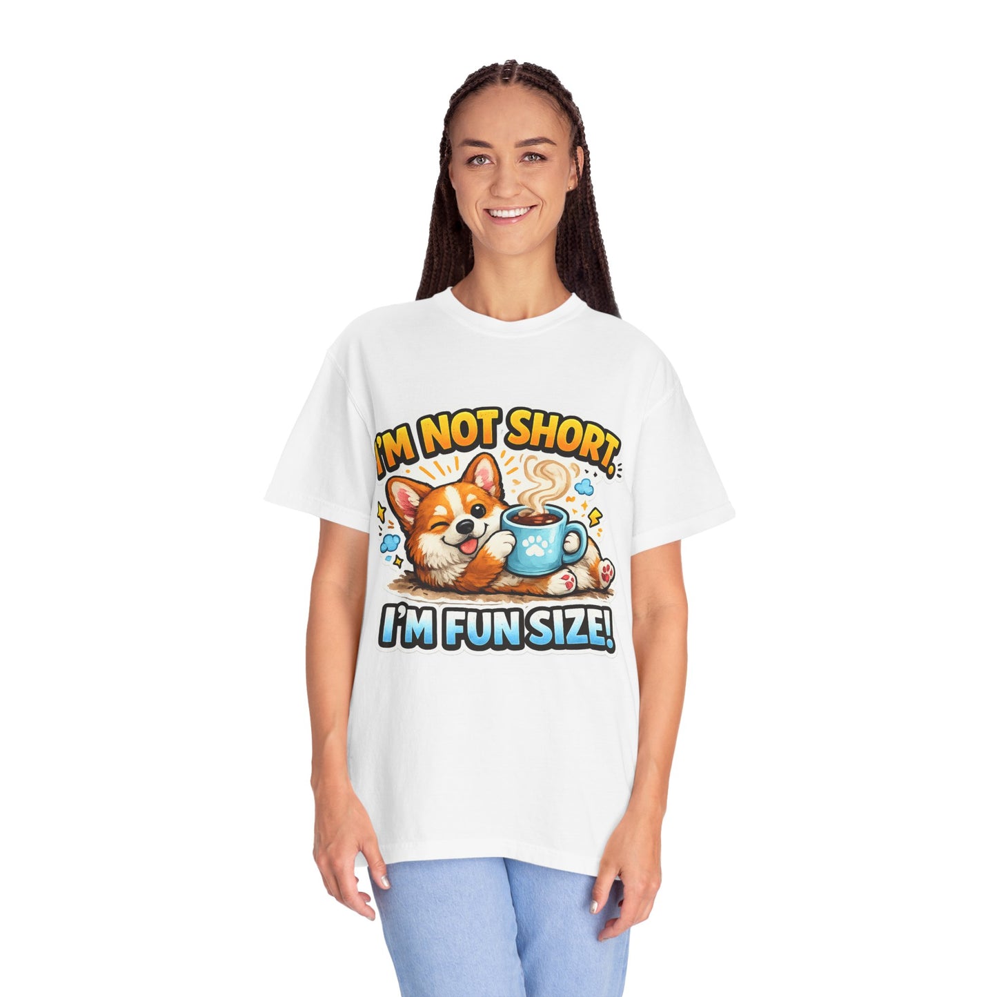 Corgi "I'm Not Short, I'm Fun Size" T-Shirt