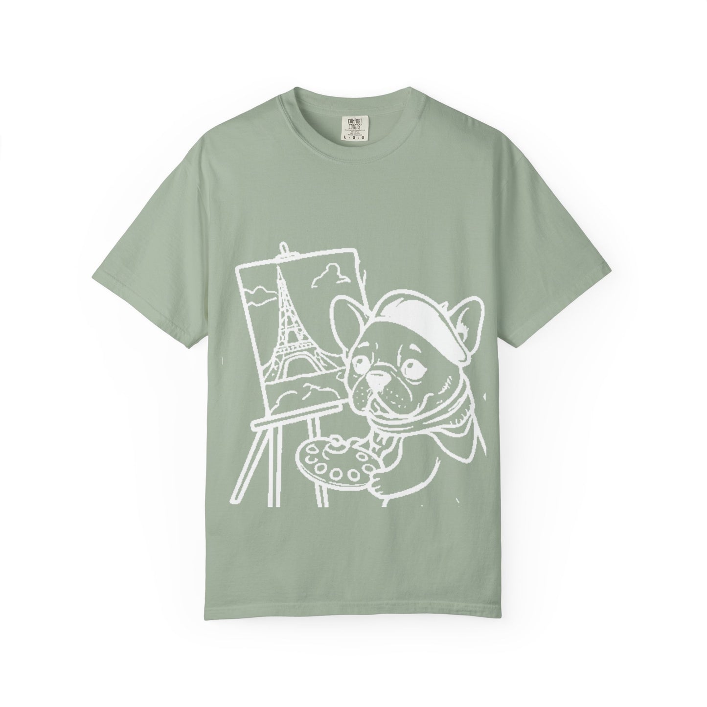 Frenchie painting-graphic tee