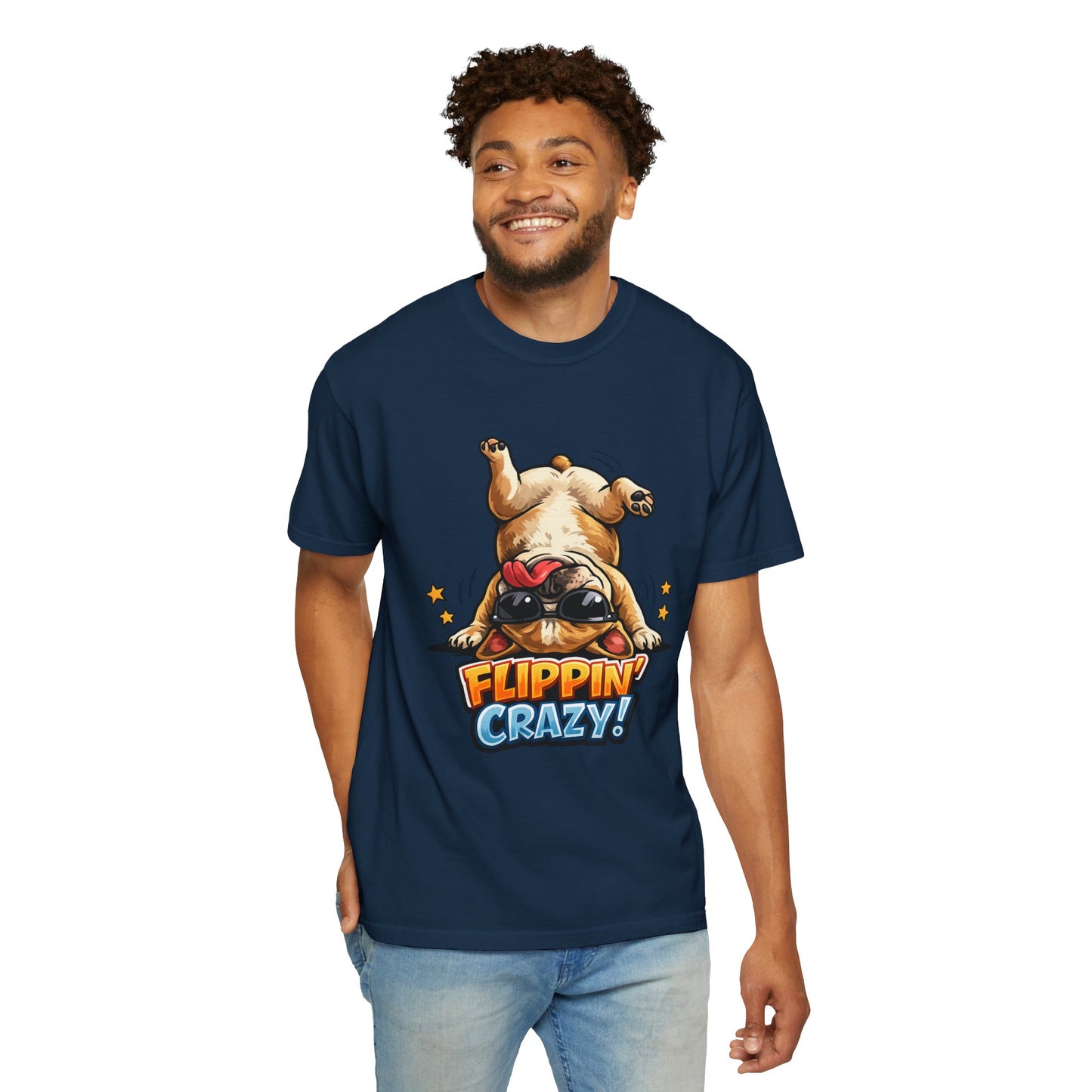 Flippin' Crazy! French Bulldog T‑Shirt