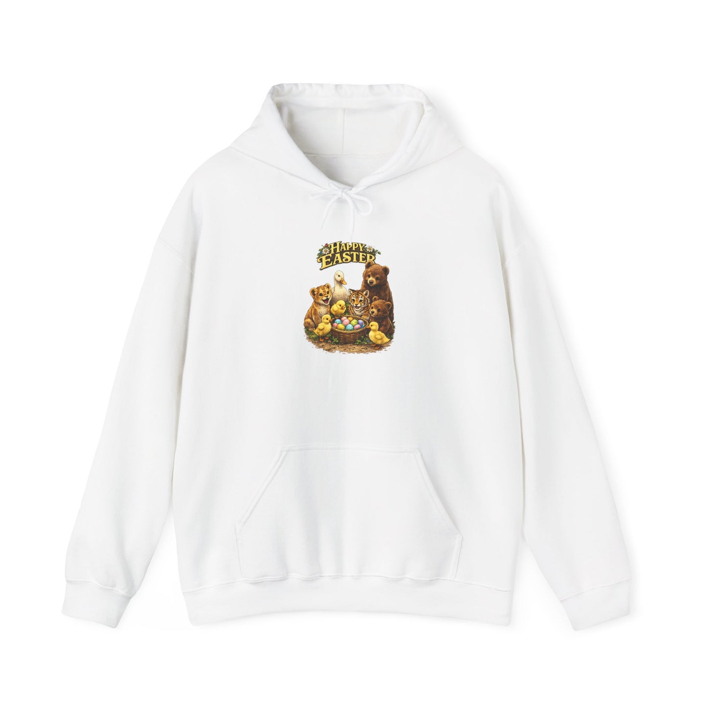 Happy Easter Lions, Tigers, Bears Unisex Heavy Blend™ Hooded Sweatshirt