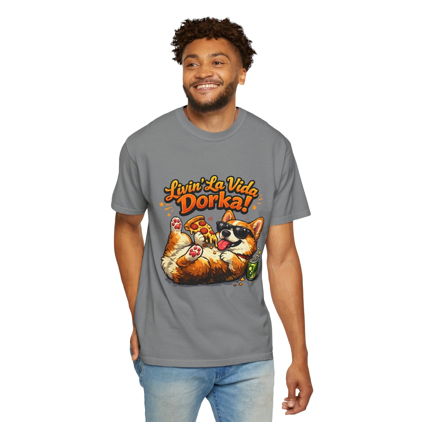 Livin' La Vida Dorka! Corgi Graphic T-Shirt
