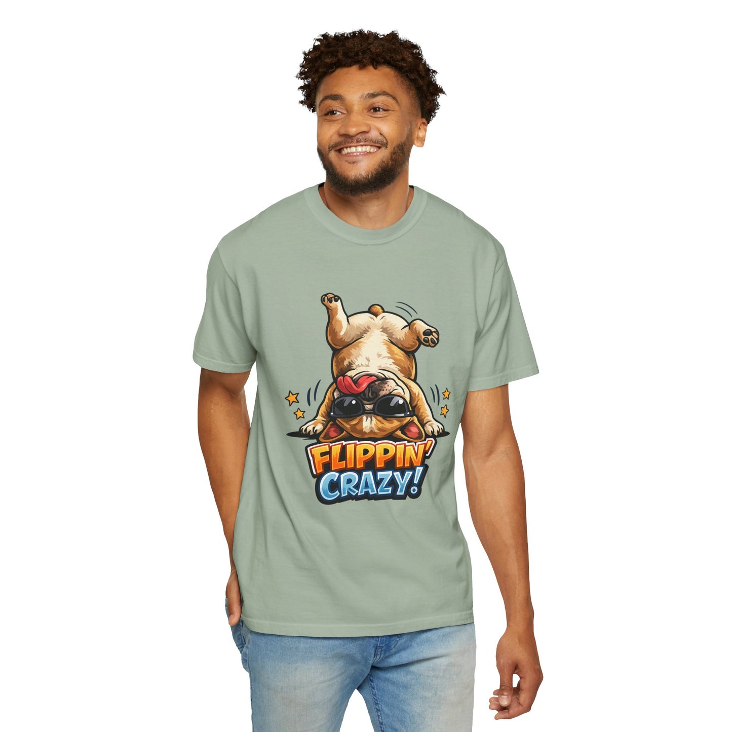 Flippin' Crazy! French Bulldog T‑Shirt