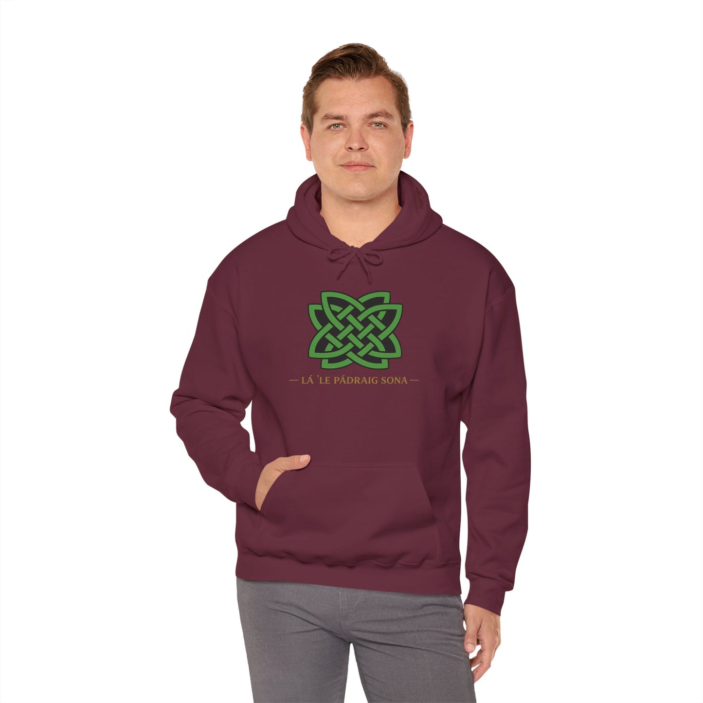 St. Patrick's Celtic Knot Hoodie – Lá Fhéile Pádraig Sona Irish Pride Sweatshirt