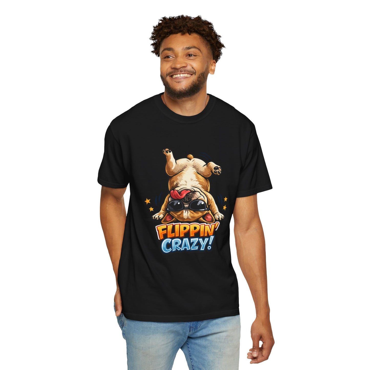 Flippin' Crazy! French Bulldog T‑Shirt