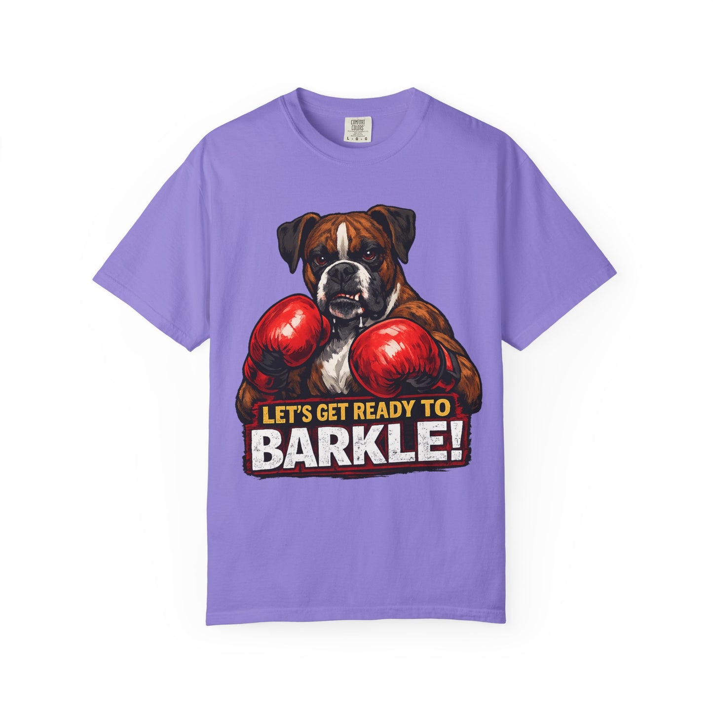 Boxer Dog Boxing T‑Shirt — "Let’s Get Ready to Barkle!" Funny Dog Lover Tee