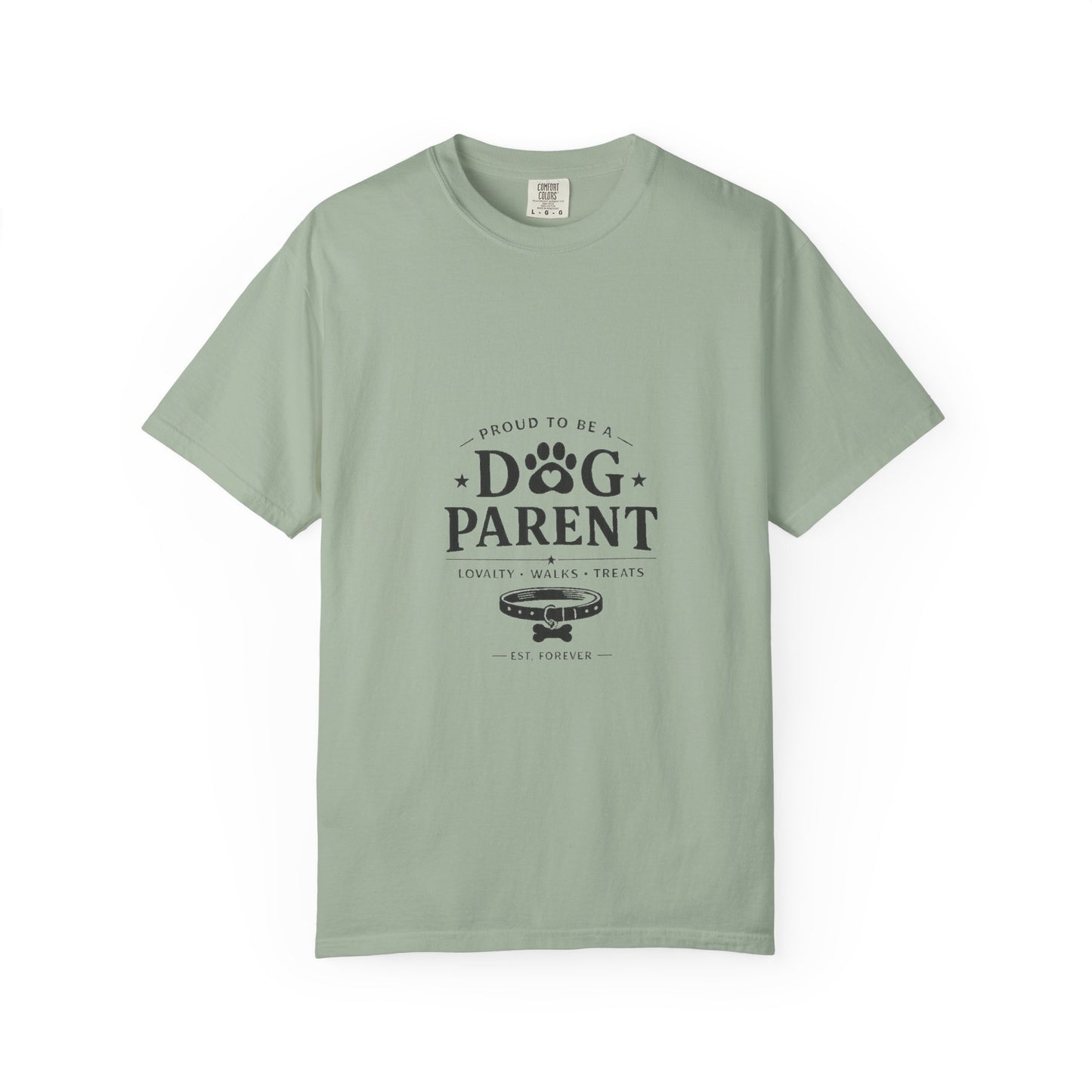 Dog Parent T-Shirt — Proud to Be a Dog Parent Graphic Tee in black lettering