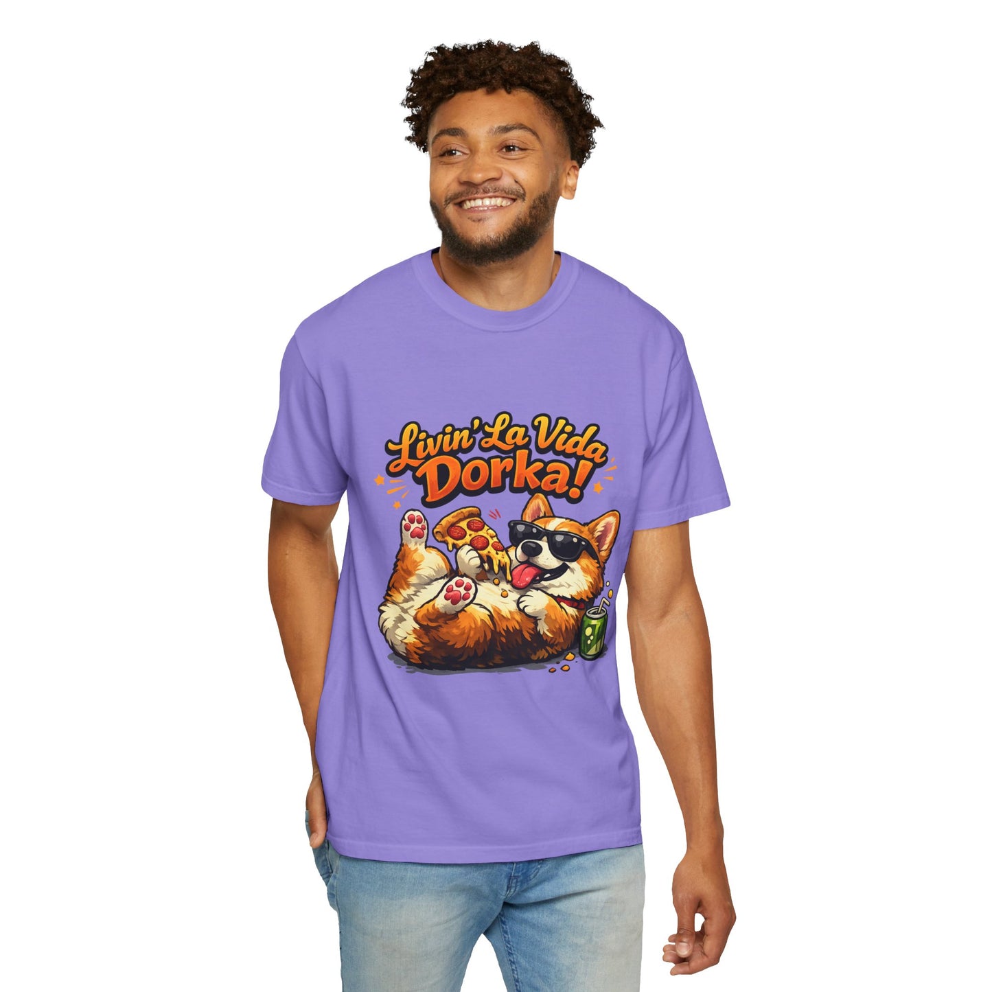 Livin' La Vida Dorka! Corgi Graphic T-Shirt