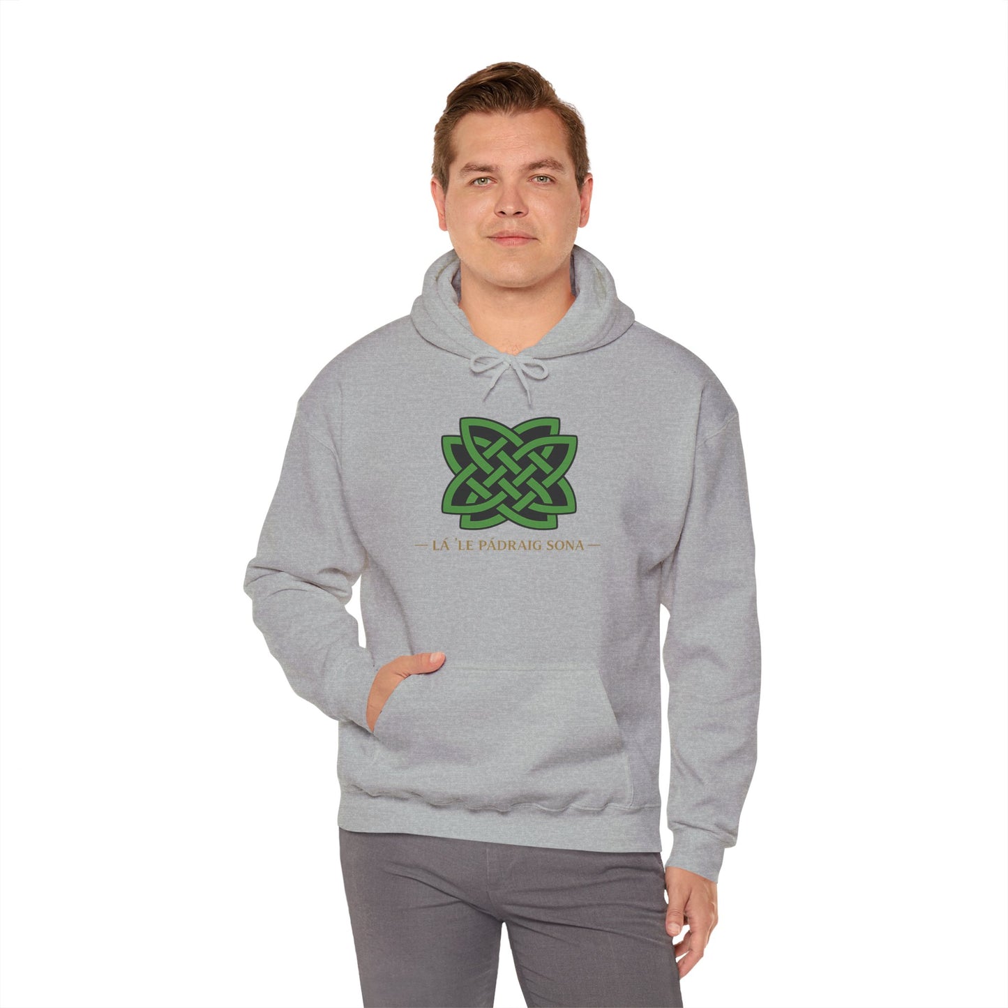 St. Patrick's Celtic Knot Hoodie – Lá Fhéile Pádraig Sona Irish Pride Sweatshirt